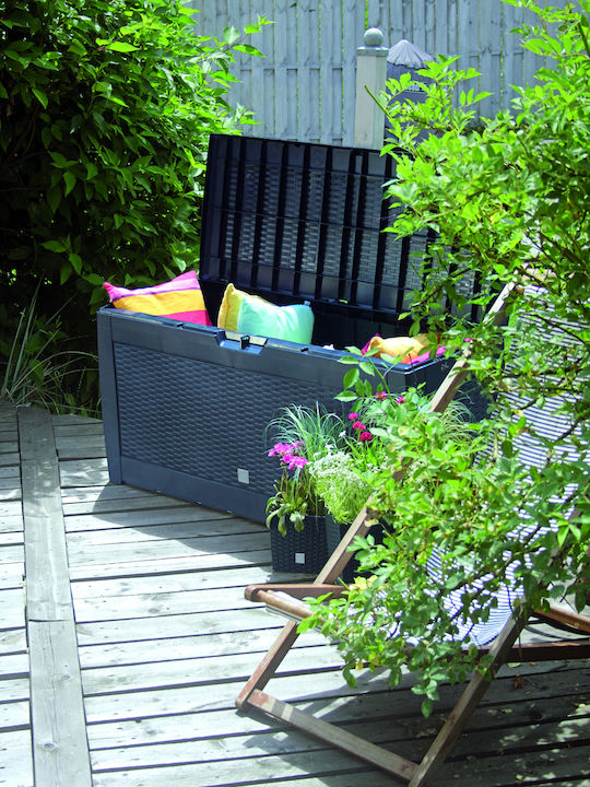 Outdoor Storage Box Garden Box Brown 310lt Brown L119xW48xH60cm