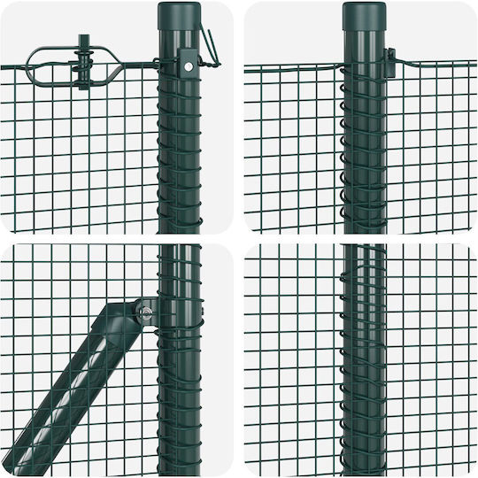 vidaXL Plasă de sârmă Module Verde 1x100m
