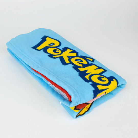 Pokemon Pikachu Poke Ball Kids Beach Towel Blue 140x70cm