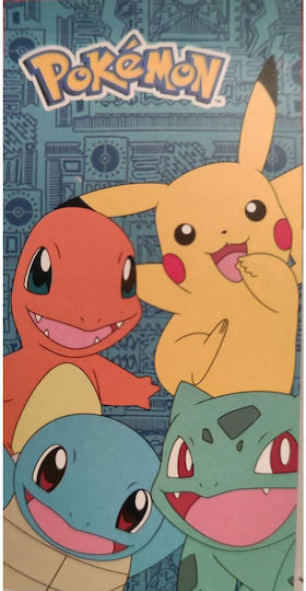 Pokemon Παιδική Πετσέτα Θαλάσσης Μπλε 140x70εκ.