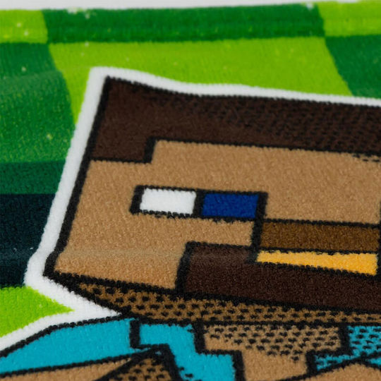 Minecraft Kids Beach Towel Green 140x70cm