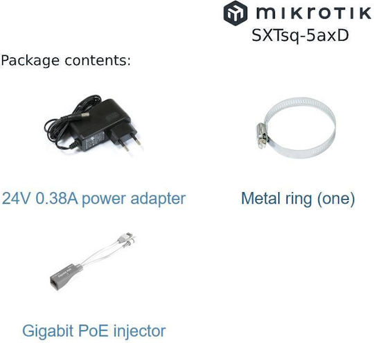 MikroTik SXTsq 5 Ax Външен Кантена WiFi 16дБи