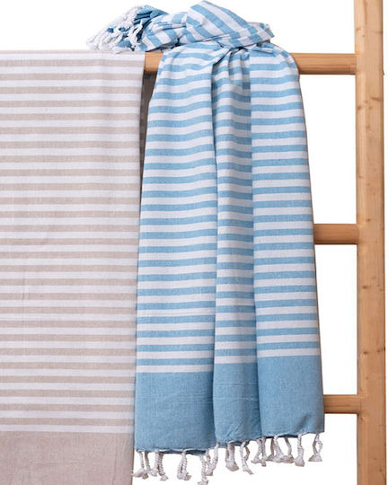 Viopros Kids Beach Towel Blue 175x97cm