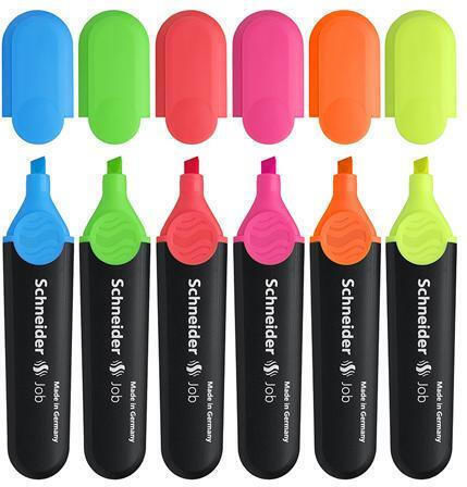 Job Marker 6 Pieces Colour Mix Wikr-0984492