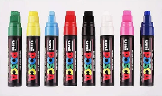 Uni-Ball Posca PC-17K Permanent Markers 15mm Multicolour 8pcs