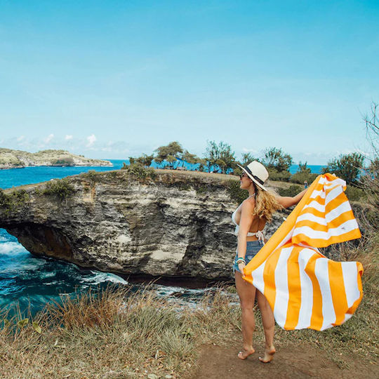 Dock & Bay Quick Dry Microfiber Towel Body Orange 160x160cm