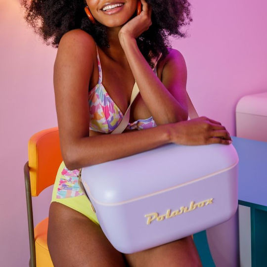 Polarbox Classic & Pop Style Portable Fridge 20l Purple-Orange