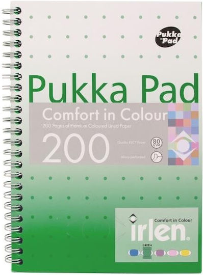 Pukka Pad Τετράδιο Ριγέ Α5 200 Φύλλων Πράσινο