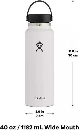 Hydro Flask Hydro Flask Wide Mouth Thermos Bottle Stainless Steel BPA Free 1.2lt Cascade