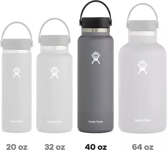 Hydro Flask Wide Flex Cap Thermos Bottle Stainless Steel BPA Free 1.2lt Surf
