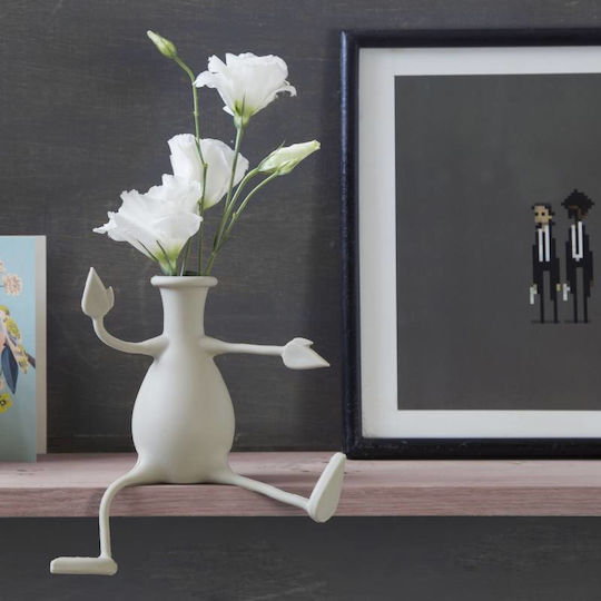 Peleg Design Διακοσμητικό Βάζο Kunststoff Florino Rosa 1Stück