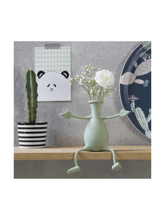 Peleg Design Διακοσμητικό Βάζο Kunststoff Florino Gray 1Stück