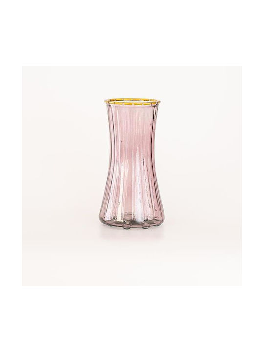 Eurolamp Decorative Vase Purple 12.4x10.3x24cm