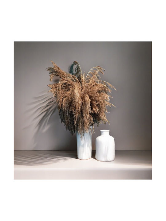 Atmosphera Decorative Vase Marble White 9.5x9.5x20cm