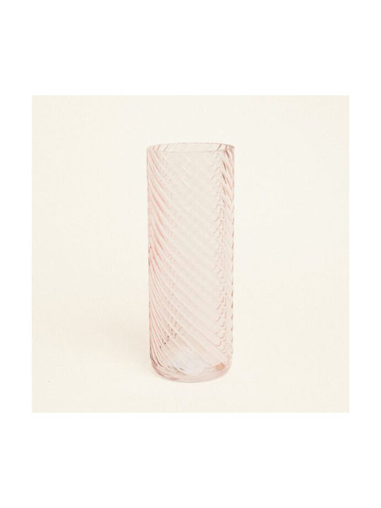 Beauty Home Γυάλινο Βάζο Εφέ Στροβιλισμού 10cm X 26.5cm Σάπιο Μήλο