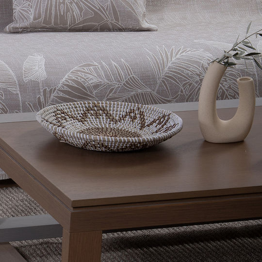 Nef-Nef Homeware Vază Decorativă Ceramică Ecru 15x6.5x20.5cm 1buc