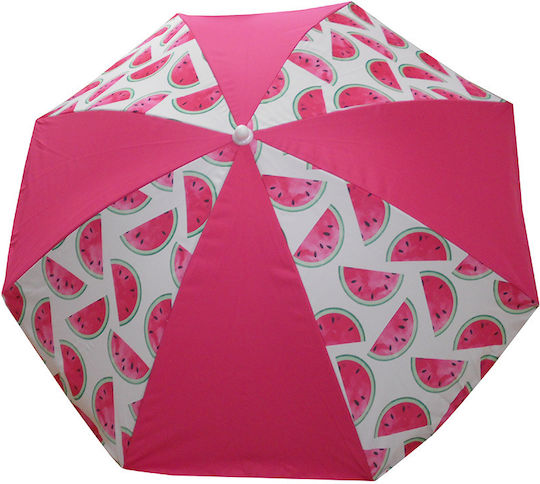 Beach Umbrella Diameter 2m with UV Protection Pink