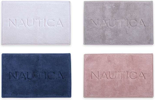 Nef-Nef Homeware Bath Mat Cotton Nau Coast White 50x80cm