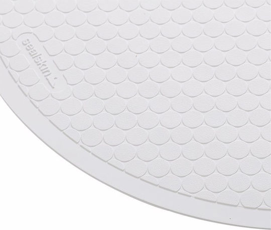Sealskin Rutschfest Badematte Rund 800626 White 55x55cm