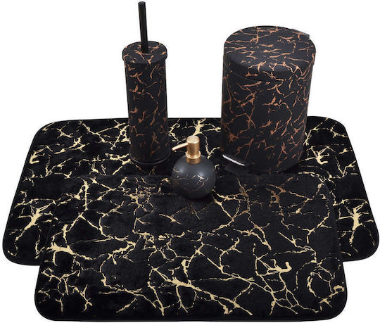 Ankor Bath Mat Marble 826063 Black 40x60cm