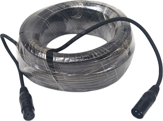 Cobra Kabel XLR-Stecker - XLR-Buchse Schwarz 30m DMX0-30