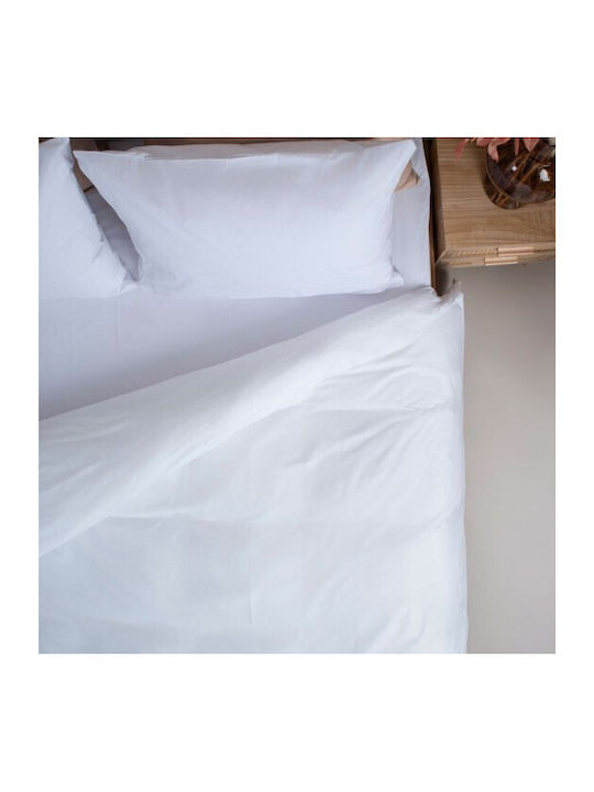 Sunshine Menta 152 Σετ Σεντόνια Διπλά 200x250εκ. 209 White (4τμχ)