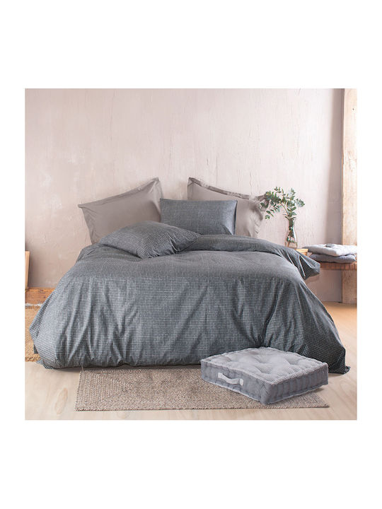 Rythmos Pacify Σετ Σεντόνια Υπέρδιπλα 230x270εκ. Γκρι (4τμχ)