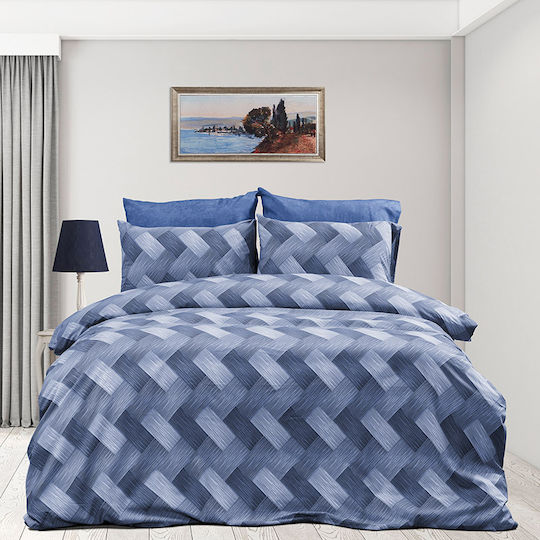 Dimcol Set Super dublu 4buc 240x270cm Alcmene 454 Blue