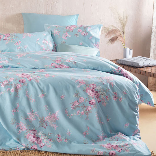 Rythmos Sheet Sets Queen 230x260cm. Springtime Blue 4pcs