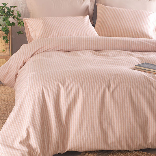 Rythmos Set Cearșafuri King Size 260x280cm. Masters Roz 4buc