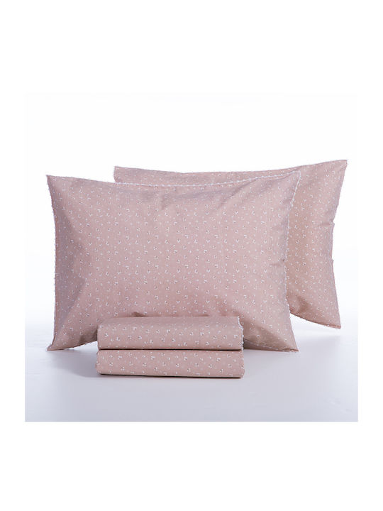 Nef-Nef Homeware Bettwäsche-Set Doppel 200x270cm. Sissy Pink 4Stück
