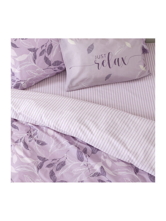 Nima Sheet Sets King Size 270x280cm. Florelia Lilac 4pcs