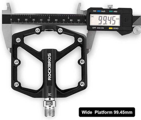 Rockbros Flat Bicycle Pedals Black