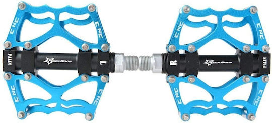 Rockbros Flat Bicycle Pedals Blue
