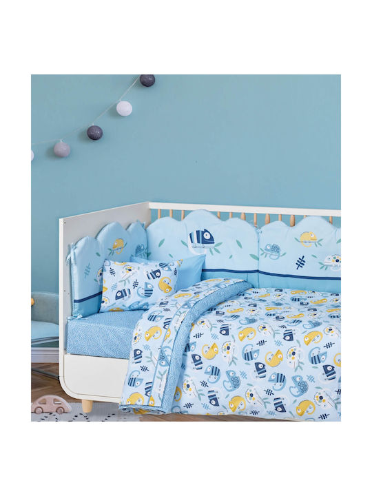 Das Home Σετ Cute Animals Μπλε 130x170εκ.