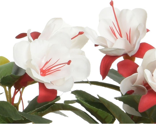 Διακοσμητικό Λουλούδι Fuchsia Γλάστρα 30cm Λευκό Κόκκινο Kaemingk 800124-3 00040595 Διακοσμητικό Λουλούδι Fuchsia Γλάστρα 30cm Λευκό Κόκκινο Kaemingk 800124-3 00040595