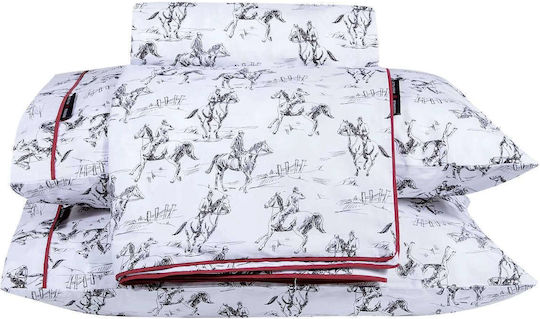 Greenwich Polo Club Sheet Sets Queen 240x260cm. 2263 Black, White 4pcs
