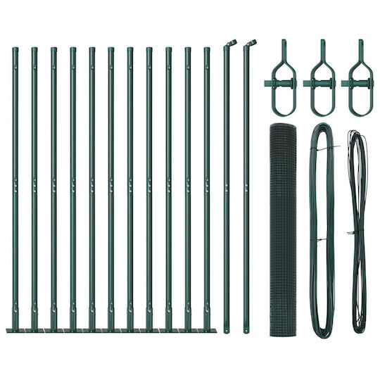 vidaXL Garden Fencing Material 1pcs Green