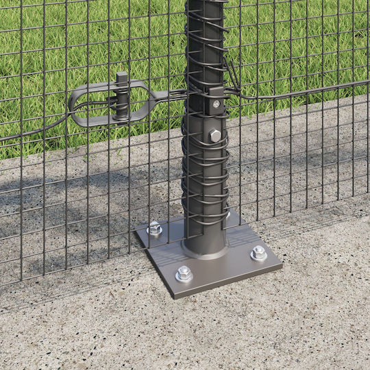 vidaXL Garden Fencing Material 2pcs Gray