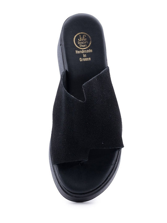 Women's Platform Wedge Sandals Black