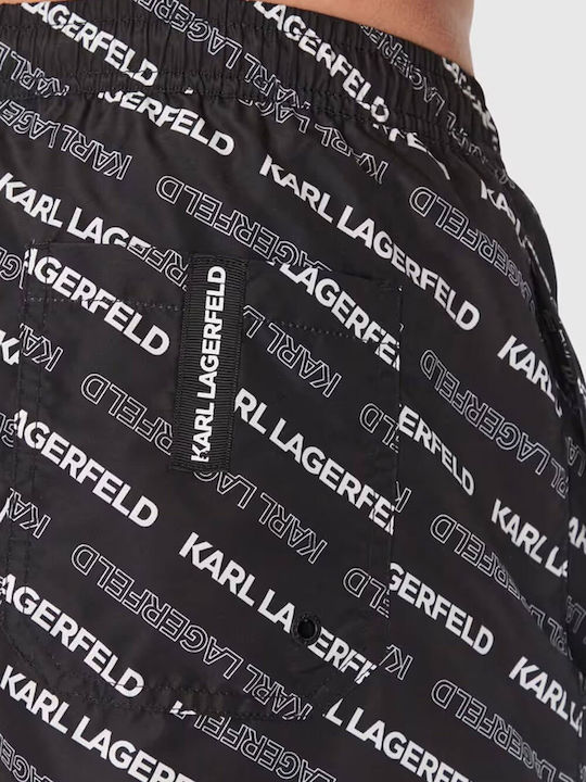 Karl Lagerfeld Ανδρικό Μαγιό Βερμούδα Μαύρη