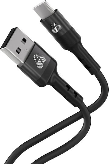 Powertech USB 2.0 Cable USB-C Male - USB-A 60W PD Black 1m PTR-0161