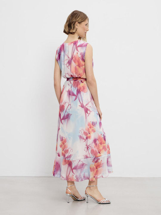 Καλοκαιρινό Midi Φόρεμα Κρουαζέ Floral