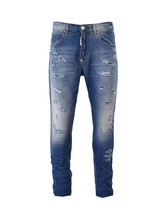 Men's Jeans Pants with Slim Fit Blue