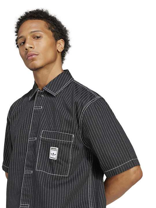 Wabash Shirt Къс ръкав Памучен Риза Black