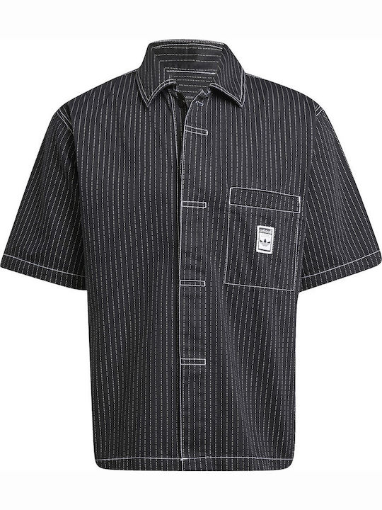 Wabash Shirt Къс ръкав Памучен Риза Black