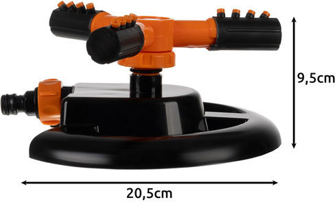 Gardlov Irrigation Nozzle with Maximum Throw Angle 360° Black