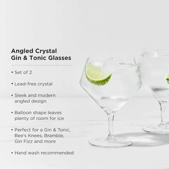 Crystal Bohemia Set of Glasses Cocktail/Drinking made of Glass 2pcs