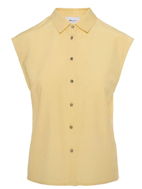 Women's Sleeveless Shirt Butter Yellow