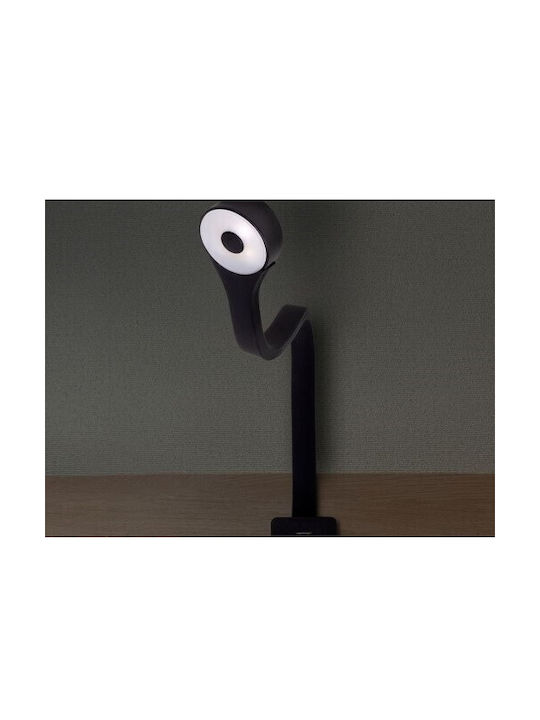 Emuca LED Schreibtischlampe mit flexiblem Arm in Schwarz Farbe
